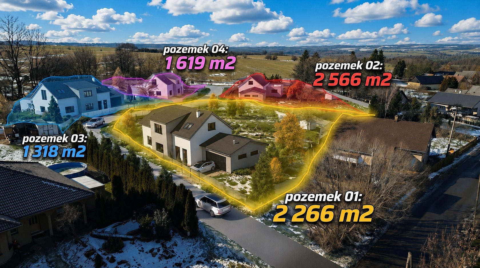 Prodej stavebního pozemku 2 566 m² — photo 2
