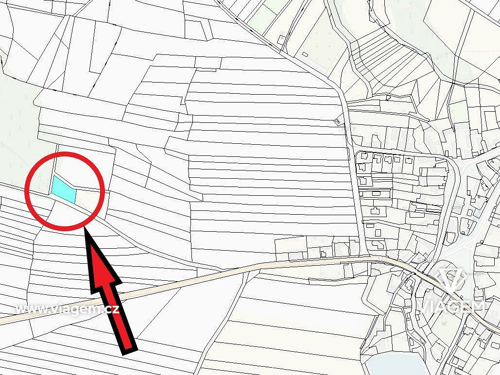 Prodej pole 437 m² – pohled 4