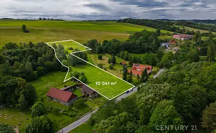 Prodej stavebního pozemku 10 041 m², Potštát, okres Přerov