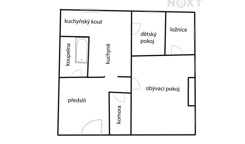 Prodej bytu 3+1 74 m², Nová Včelnice – náhled fotky 13