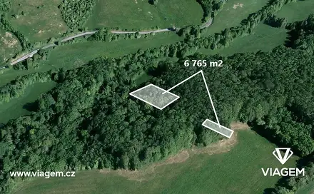 Prodej lesa 6 765 m², Kelníky, okres Zlín