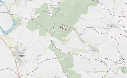 Dražba lesa 6 645 m², Vícenice