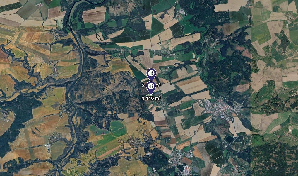 Prodej pole 3 367 m², Újezd u Svatého Kříže – náhled fotky 3