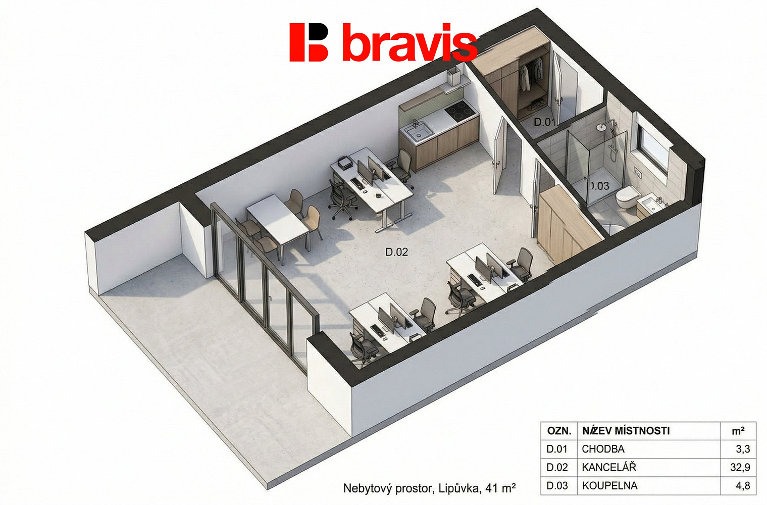 Prodej kanceláře 41 m² — photo 3