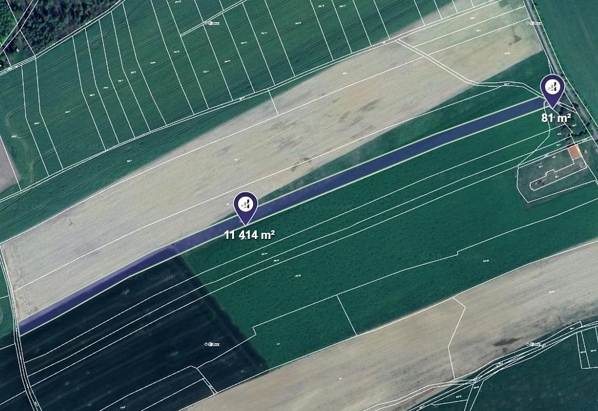 Prodej pole 11 495 m²