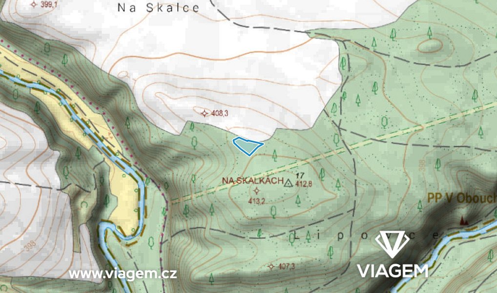 Prodej lesa 1 508 m², Ostrovec – náhled fotky 3