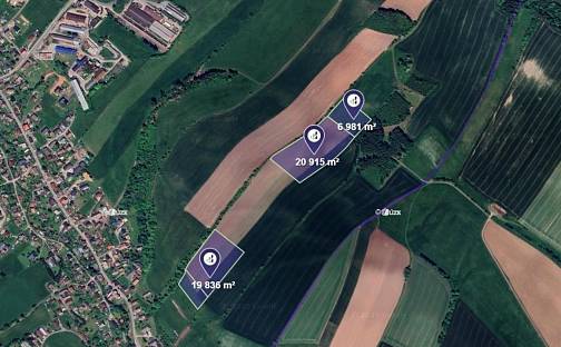 Prodej pole 161 688 m², Horní Branná, okres Semily