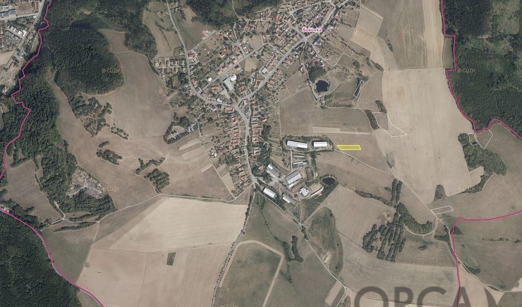Prodej pole 1 628 m², Šošůvka – náhled fotky 2