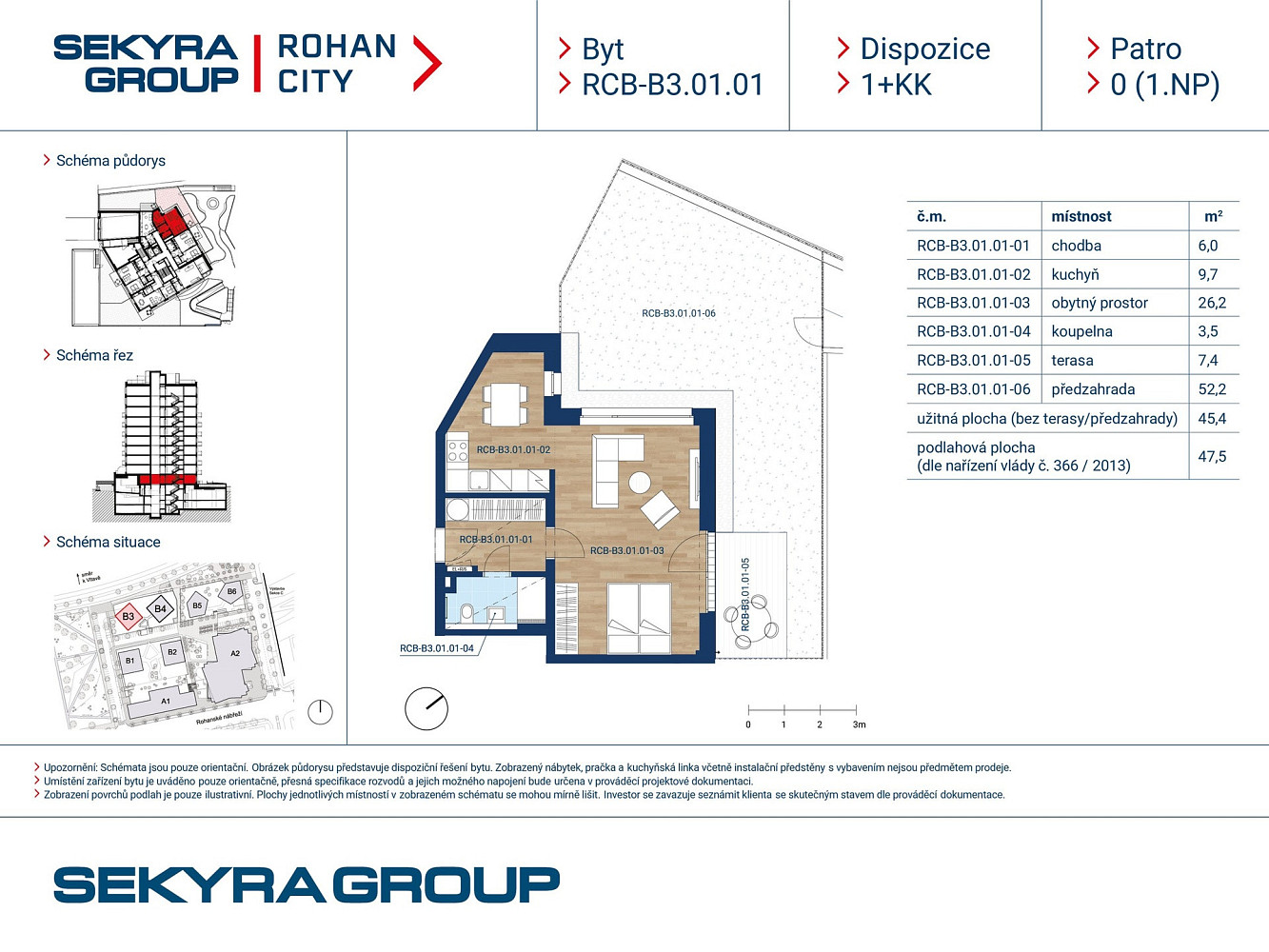 Prodej bytu 1+kk 45 m² – fotografie 2