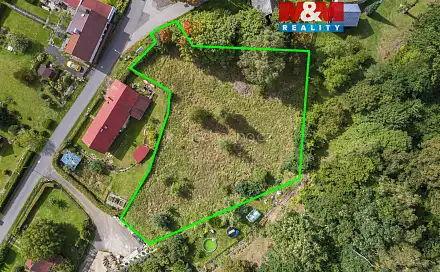 Prodej stavebního pozemku 2 091 m², Růžová, okres Děčín