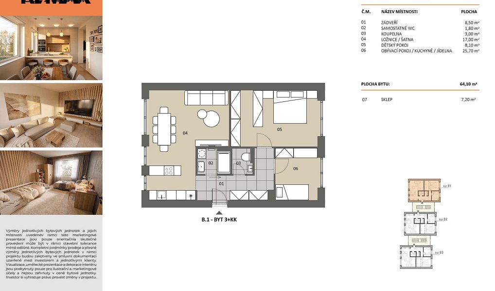 Prodej bytu 3+kk 68 m², Jistebník – náhled fotky 3
