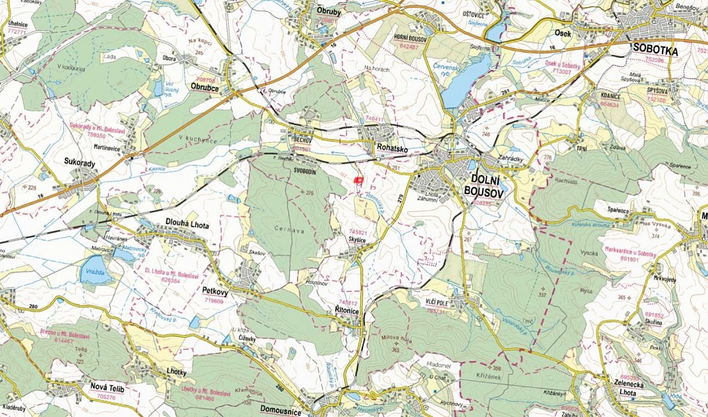 Prodej pole 10 025 m², Dolní Bousov – náhled fotky 2