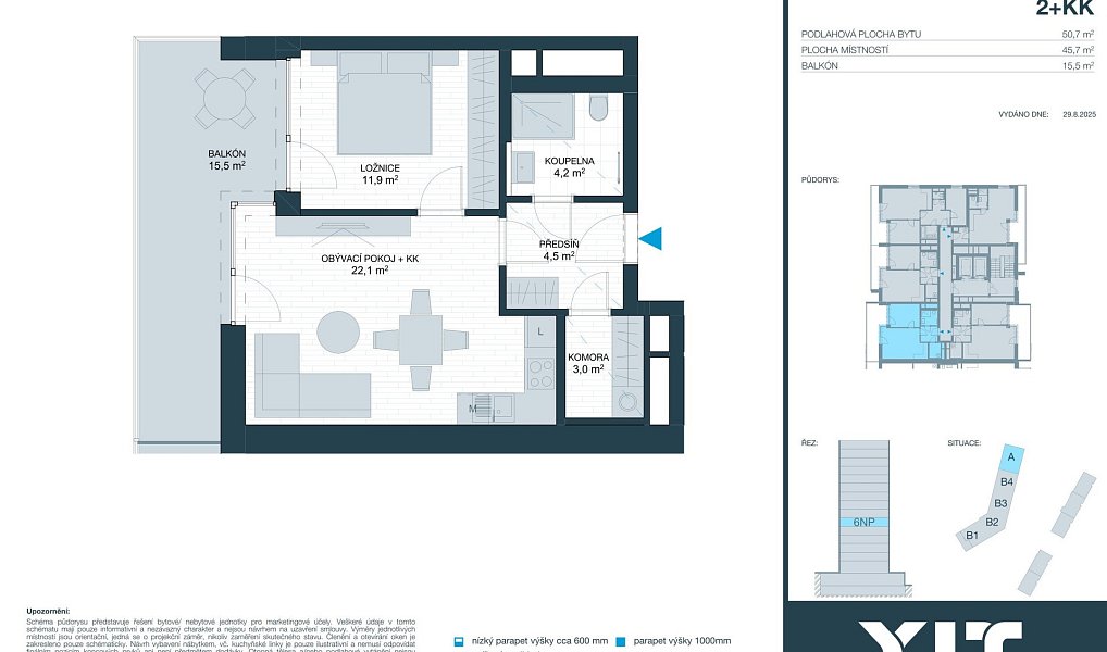 Prodej bytu 2+kk 46 m², Brno – náhled fotky 2
