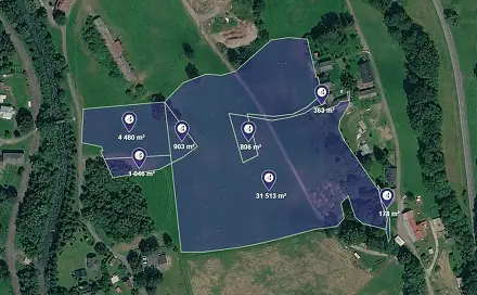 Prodej stavebního pozemku 39 289 m², Široká Niva, okres Bruntál