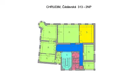 Pronájem kanceláře 31 m², Chrudim