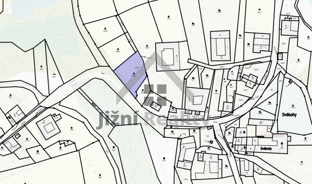 Prodej stavebního pozemku 1 350 m², Horní Stropnice – náhled fotky 3