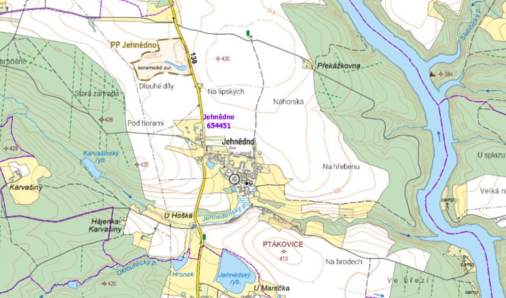 Prodej pole 26 614 m², Albrechtice nad Vltavou – náhled fotky 2