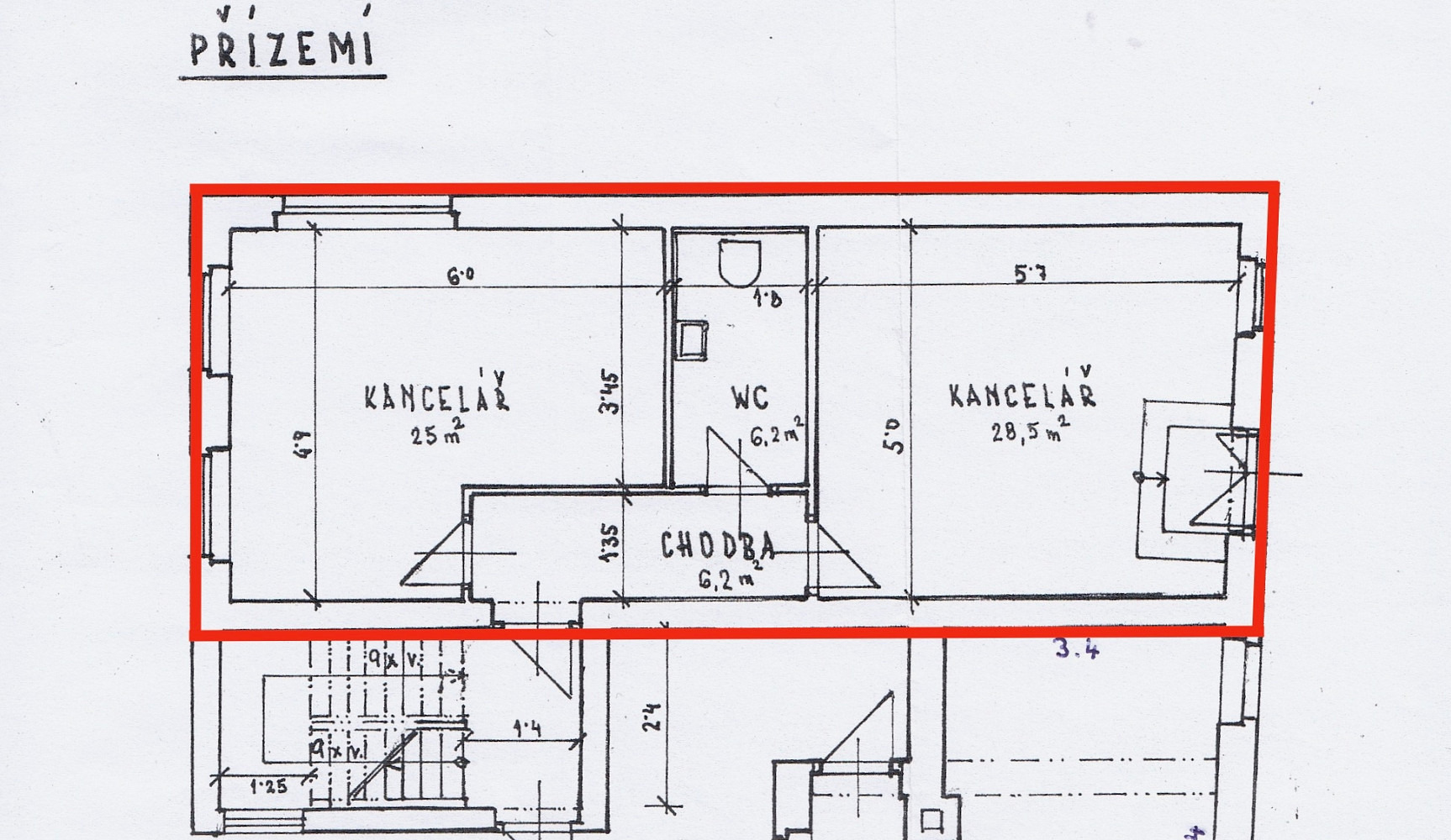 Pronájem kanceláře 66 m² – fotografie 5