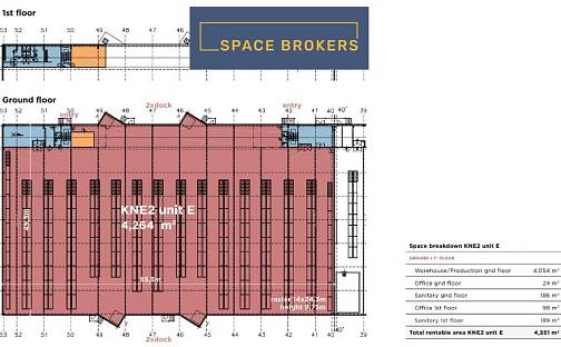 Pronájem skladovacích prostor 4 054 m², Kněževes, okres Praha-západ