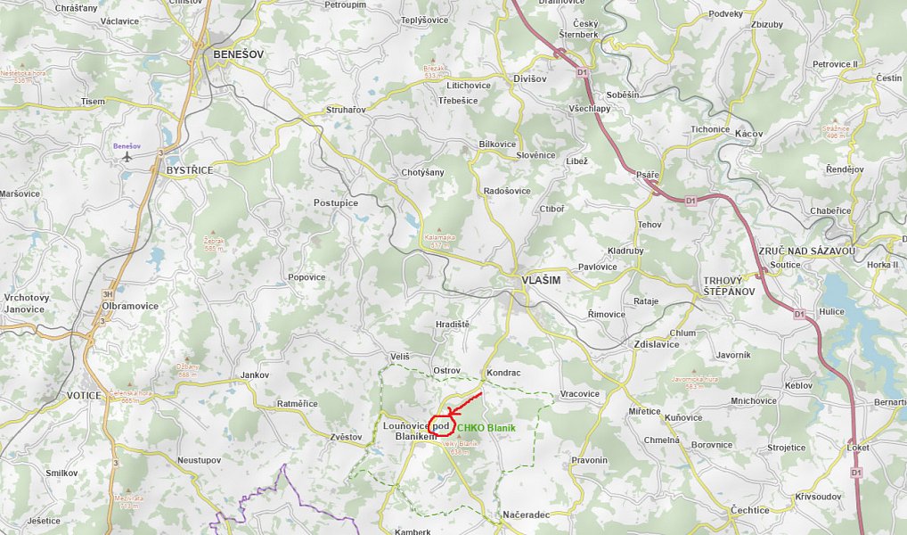 Prodej pozemku 23 891 m², Louňovice pod Blaníkem – náhled fotky 4