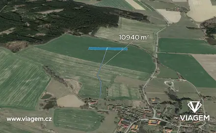 Prodej pole 1 570 m², Tučapy, okres Tábor