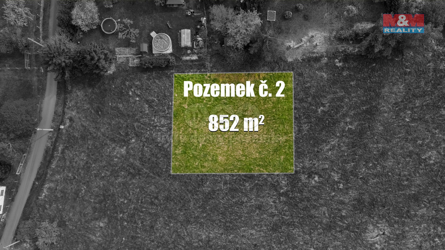 Prodej stavebního pozemku 852 m²