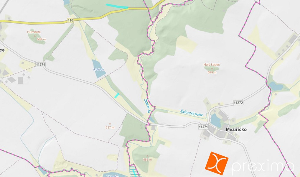 Prodej lesa 9 117 m², Krasonice – náhled fotky 7