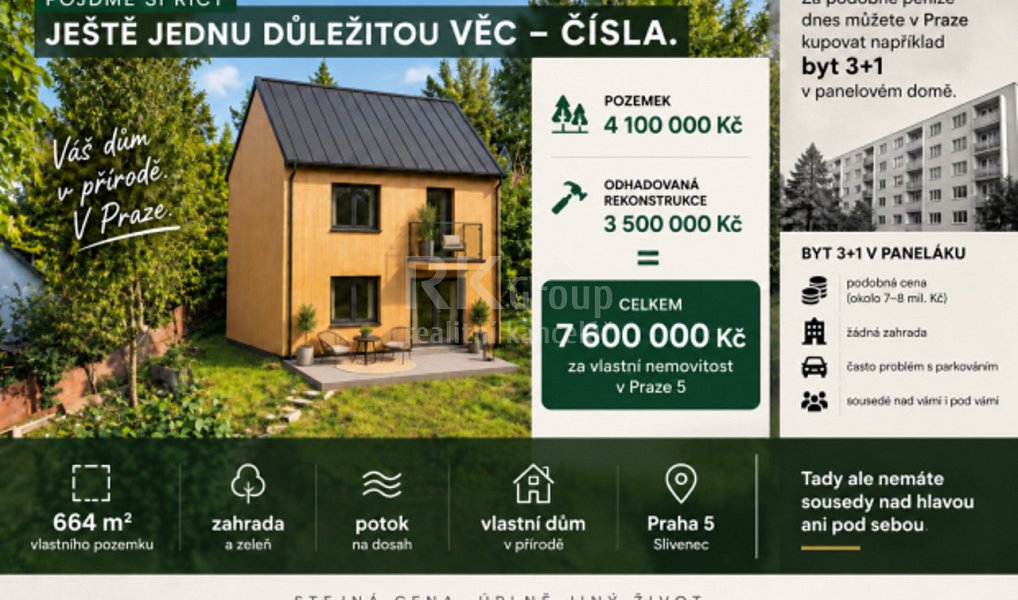 Prodej domu 80 m² s pozemkem 664 m², Praha – náhled fotky 3