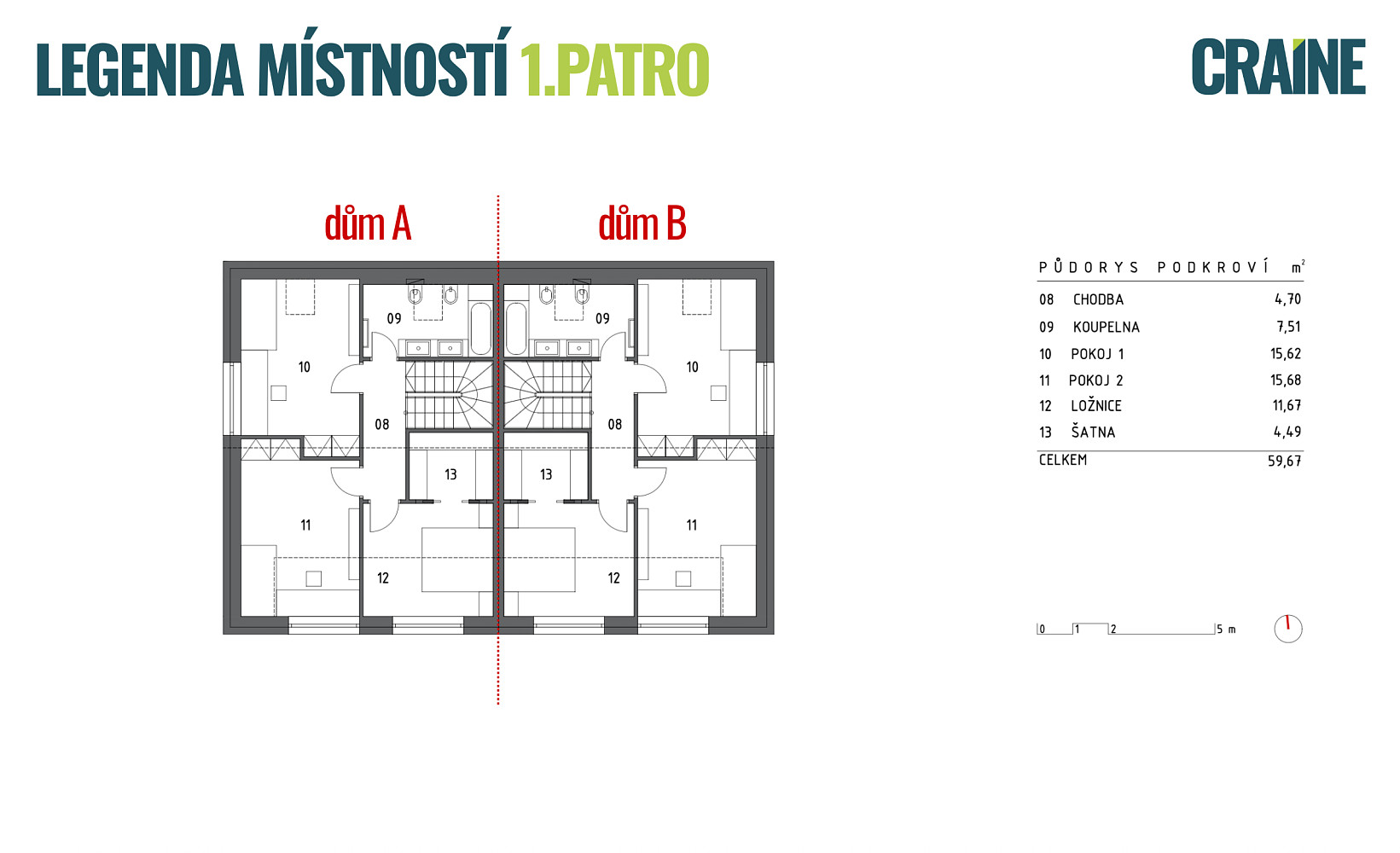 Prodej domu 129 m² s pozemkem 475 m² – pohled 6