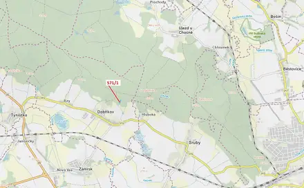 Dražba lesa 2 332 m², Dobříkov