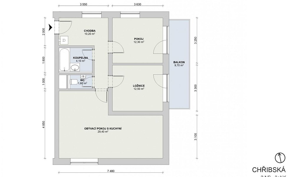 Prodej bytu 3+kk 77 m², Praha – náhled fotky 23