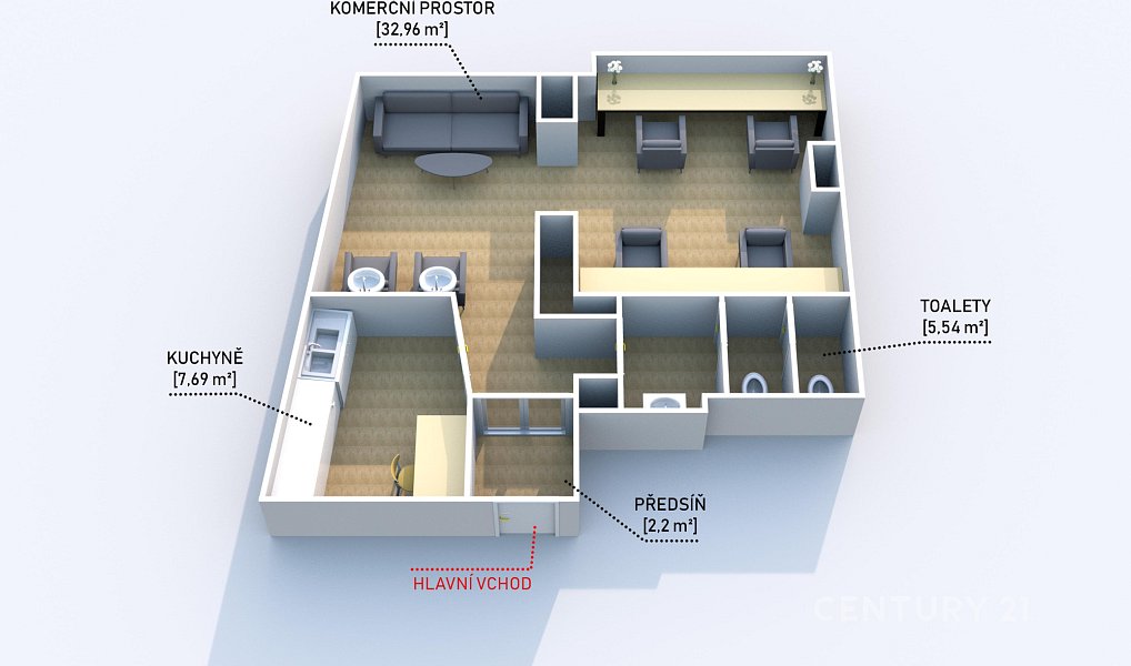 Pronájem obchodních prostor 55 m², Plzeň – náhled fotky 6
