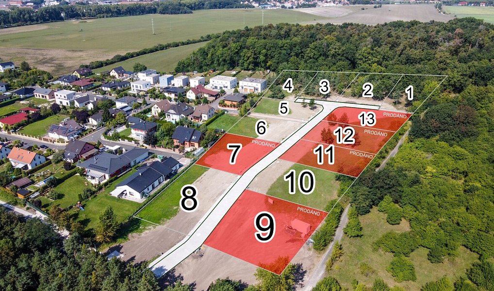 Prodej stavebního pozemku 1 060 m², Kolín – náhled fotky 2