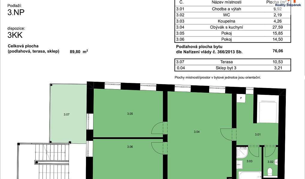 Prodej bytu 3+kk 76 m², České Budějovice – náhled fotky 14