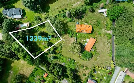 Prodej stavebního pozemku 1 339 m², Zbinohy, okres Jihlava