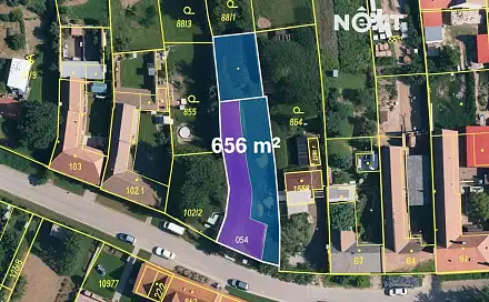 Prodej stavebního pozemku 656 m², Dyjákovice, okres Znojmo