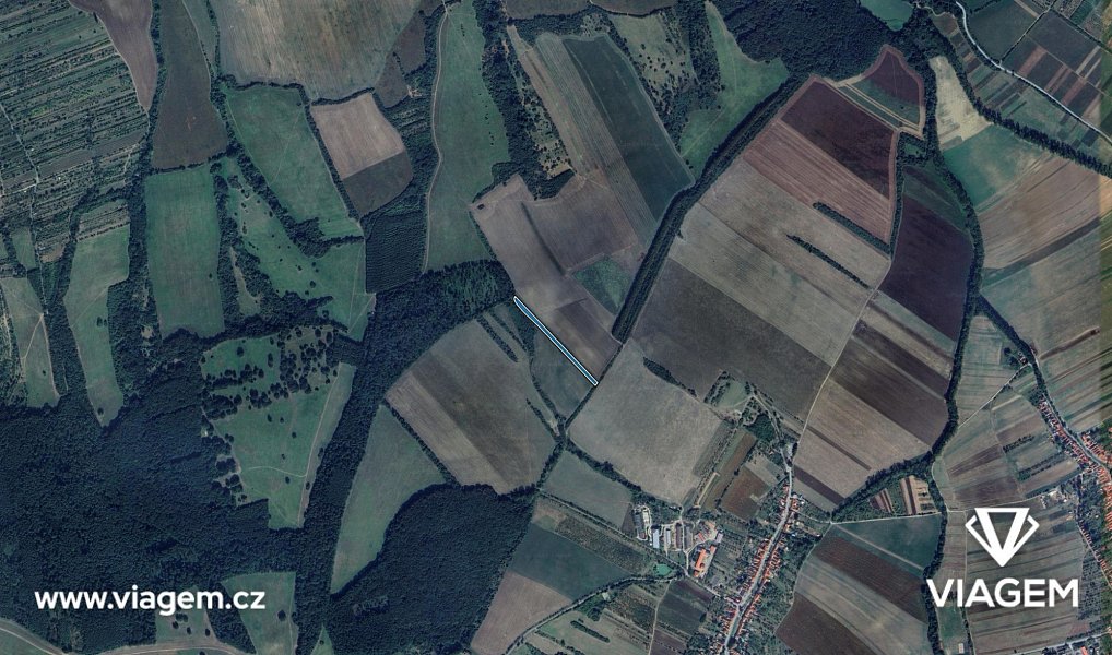 Prodej pole 3 714 m², Malá Vrbka – náhled fotky 3