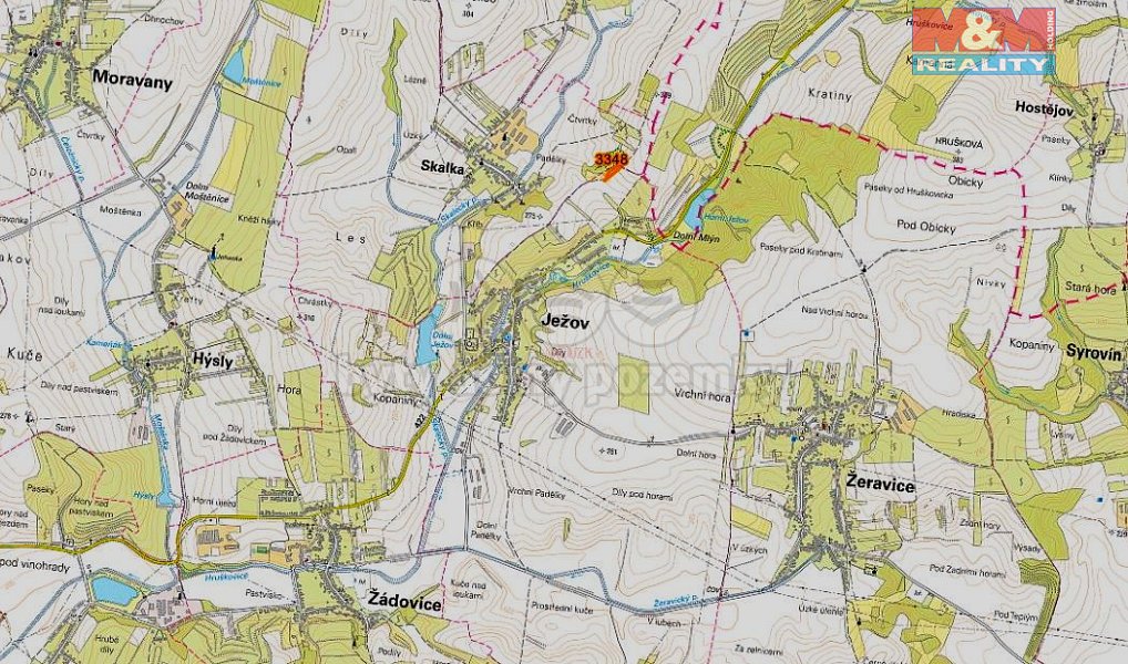 Prodej pole 1 000 m², Ježov – náhled fotky 2