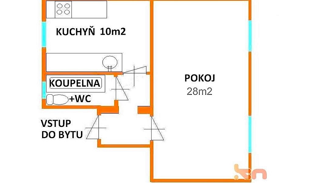Pronájem bytu 1+1 45 m², Brno – náhled fotky 4