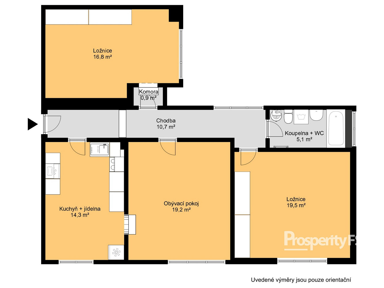 Prodej bytu 3+1 83 m² – fotografie 2