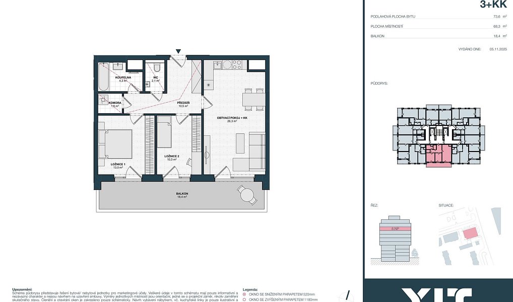 Prodej bytu 3+kk 68 m², Praha – náhled fotky 2