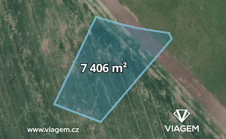Prodej pole 2 468 m², Kladruby nad Labem, okres Pardubice