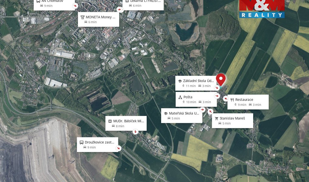Prodej stavebního pozemku 7 314 m², Údlice – náhled fotky 5