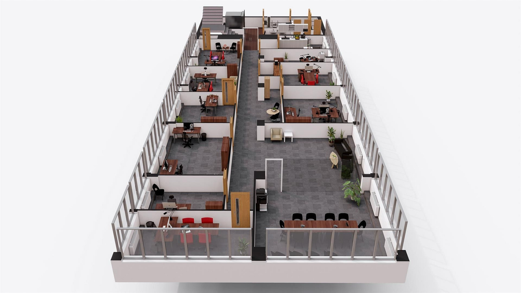 Pronájem kanceláře 397 m² – pohled 5