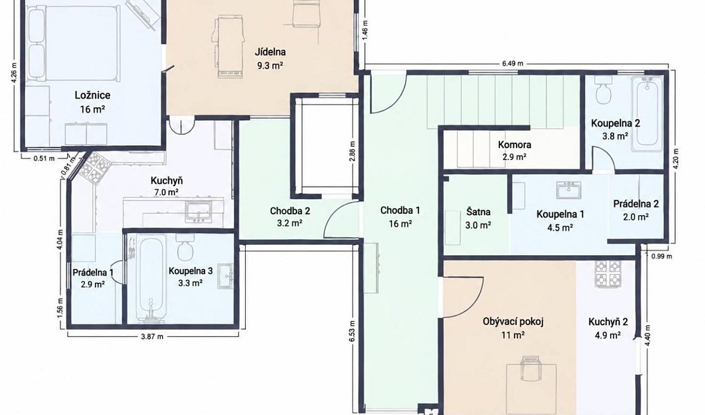 Prodej domu 320 m² s pozemkem 1 266 m², Doloplazy – náhled fotky 18