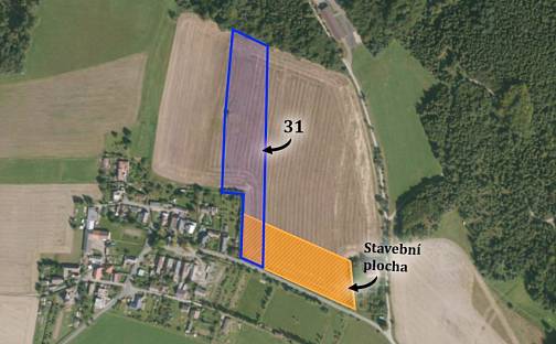Prodej stavebního pozemku 7 088 m², Vítkov - Jelenice, okres Opava