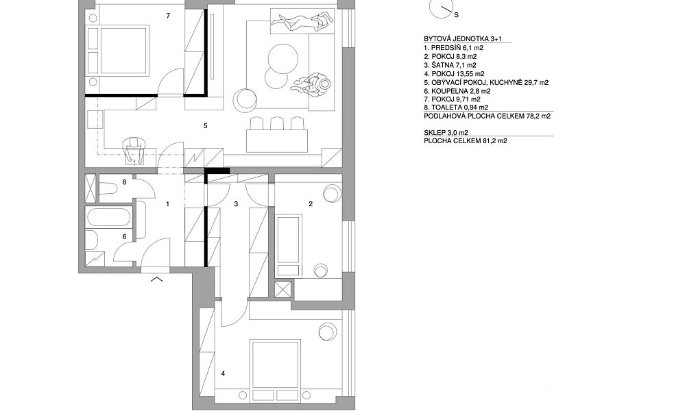 Prodej bytu 4+kk 81 m², Praha – náhled fotky 7