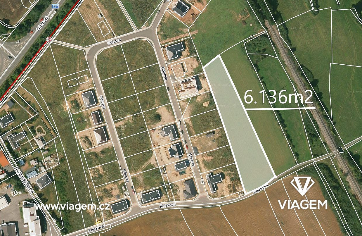 Stavební - bydlení 6 136 m², Podíl 50 % o výměře 3 068 m² – pohled 2