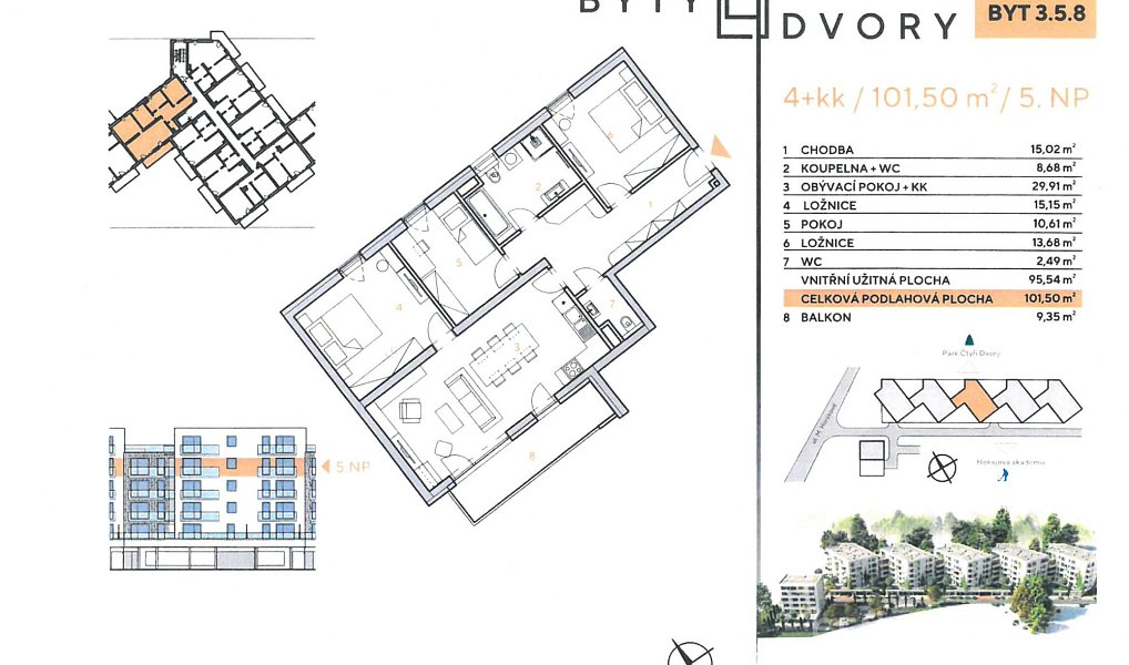 Prodej bytu 4+kk 102 m², České Budějovice – náhled fotky 33