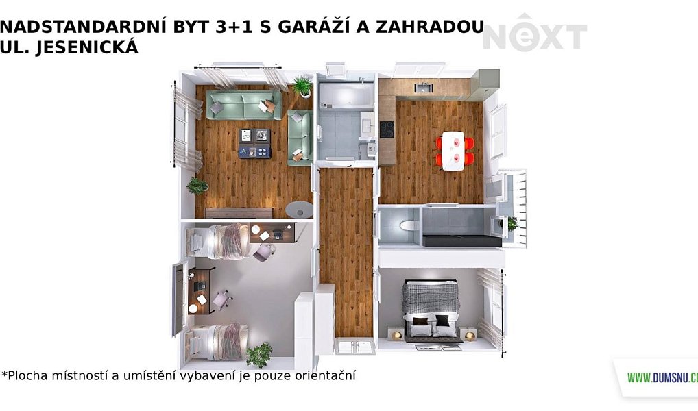 Prodej bytu 3+1 107 m², Šumperk – náhled fotky 3